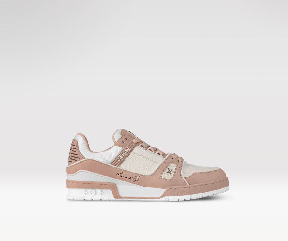 SNEAKER LV TRAINER BEIGE CHIARO