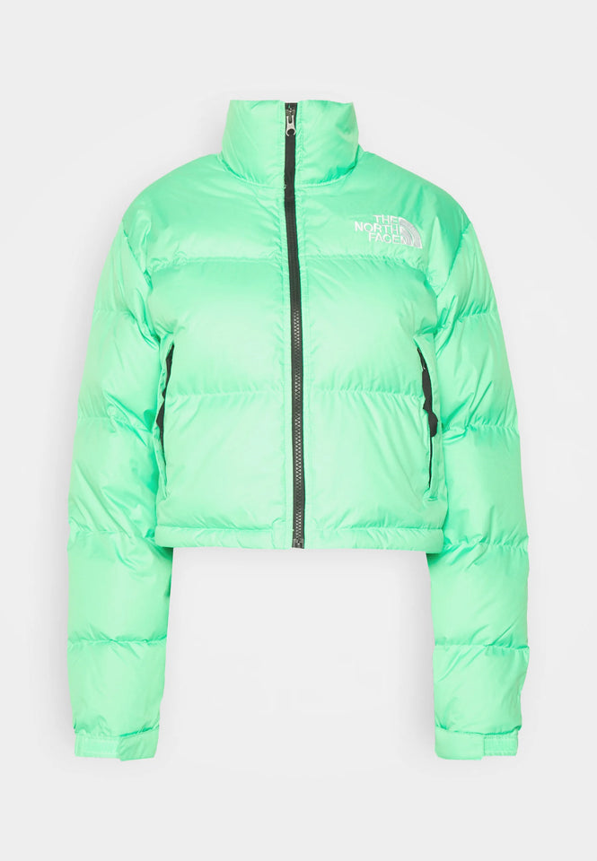 GIUBBINO THE NORTH FACE WOMEN’S 700 RETRO NUPTSE VERDE ACQUA