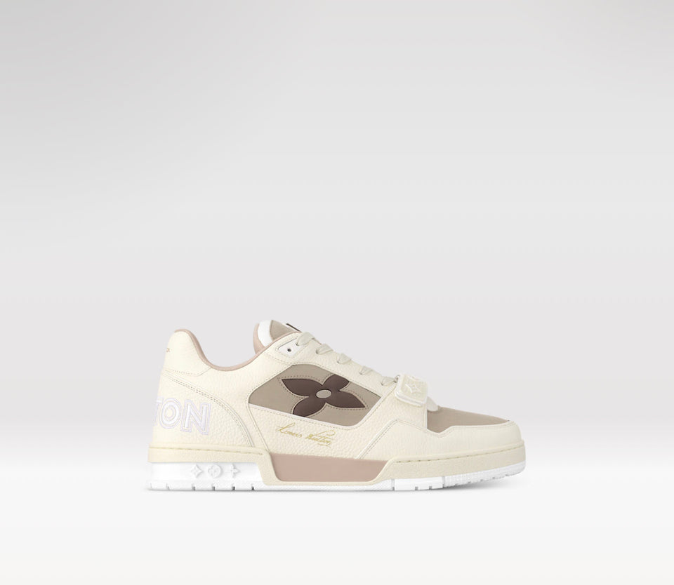 SNEAKER LV TRAINER BIANCO/BEIGE