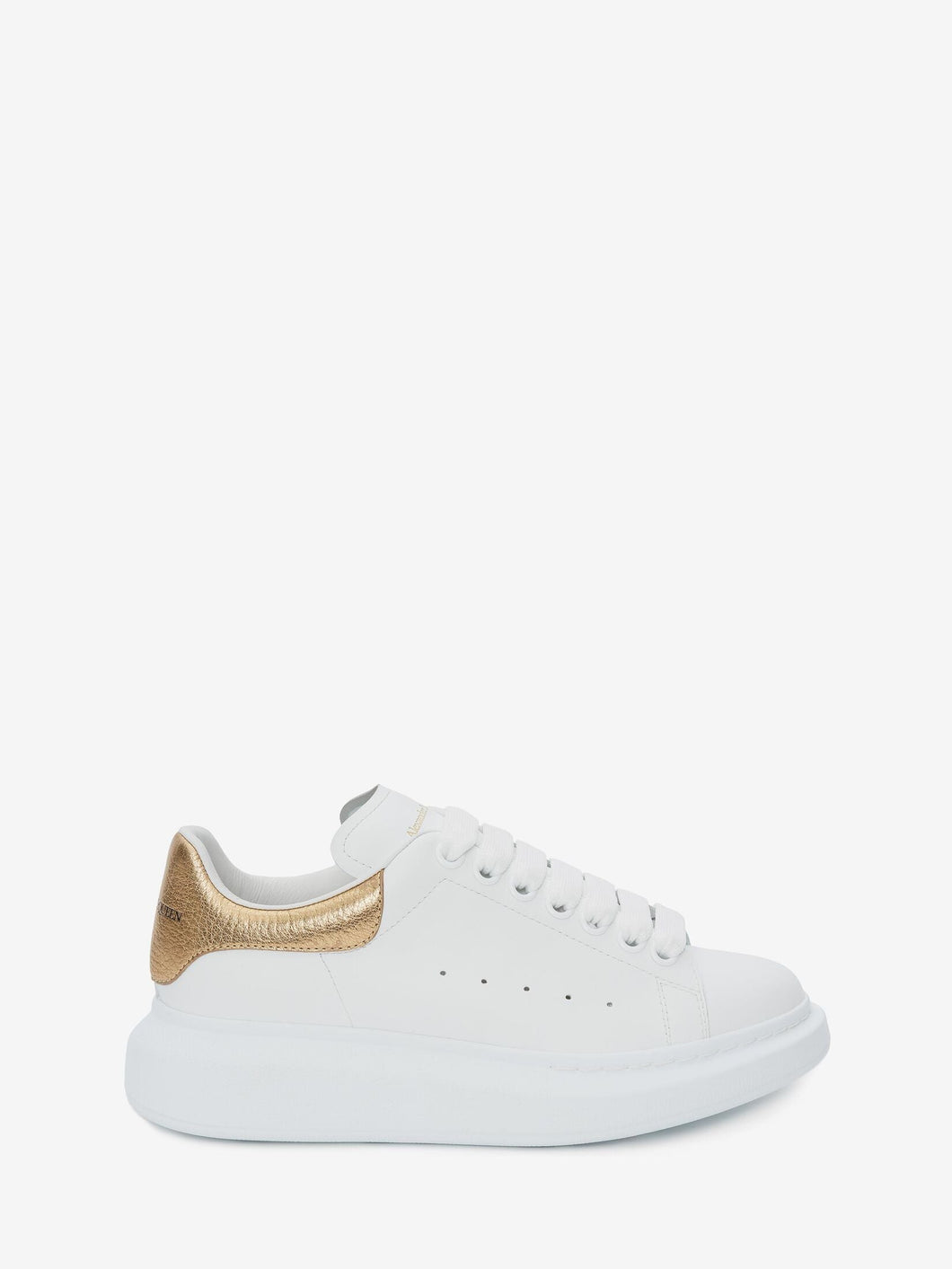 ALEXANDER MCQUEEN OVERSIZE BIANCO/ORO