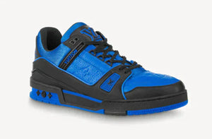 SNEAKER LV TRAINER BLU/NERO