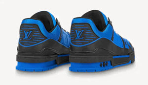 SNEAKER LV TRAINER BLU/NERO